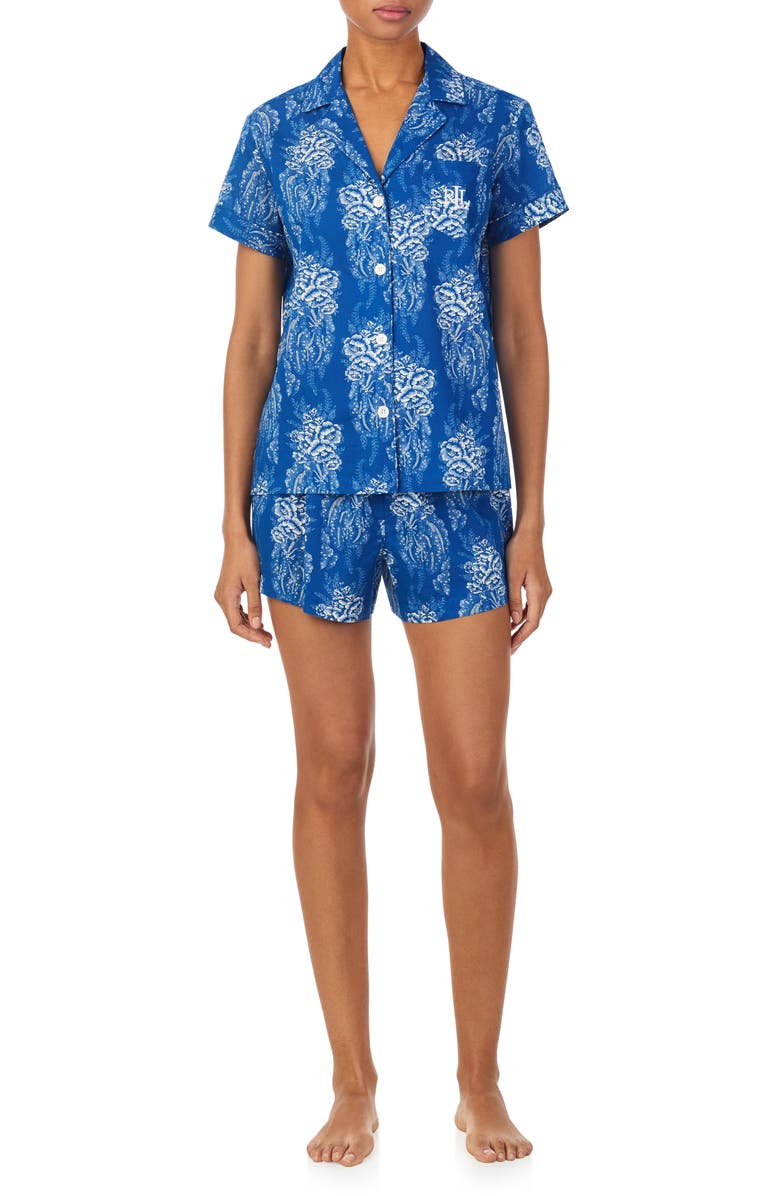Lauren Ralph Lauren Print Short Pajamas, Main, color, 
