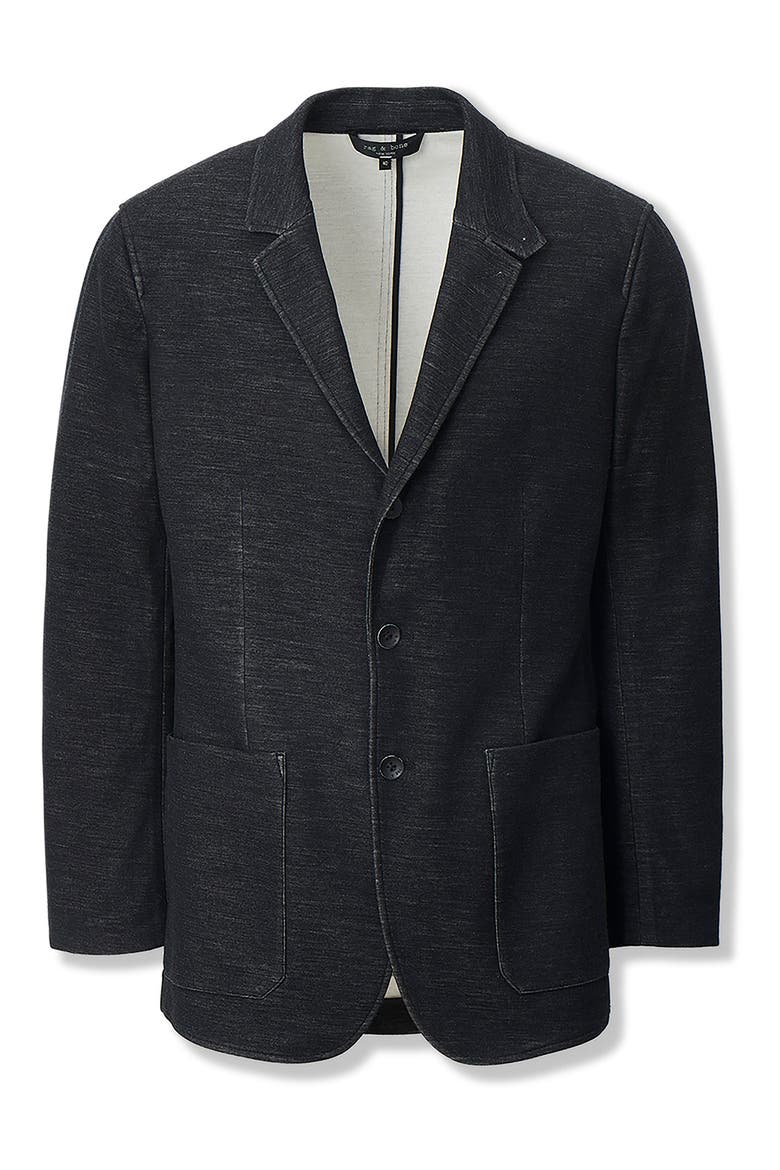 Vincent Cotton Knit Blazer, Alternate, color, CHARCOAL
