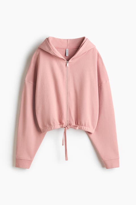 Drawstring Zip-through Hoodie