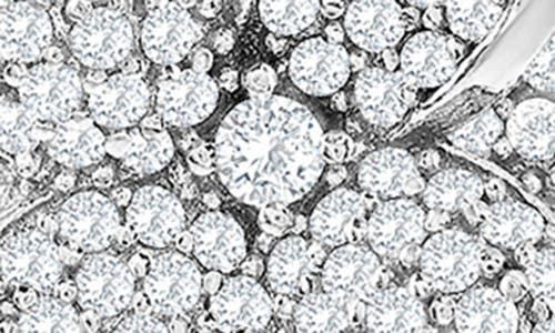 Suzy Levian Rose Pavé Cubic Zirconia Flower Pendant Necklace