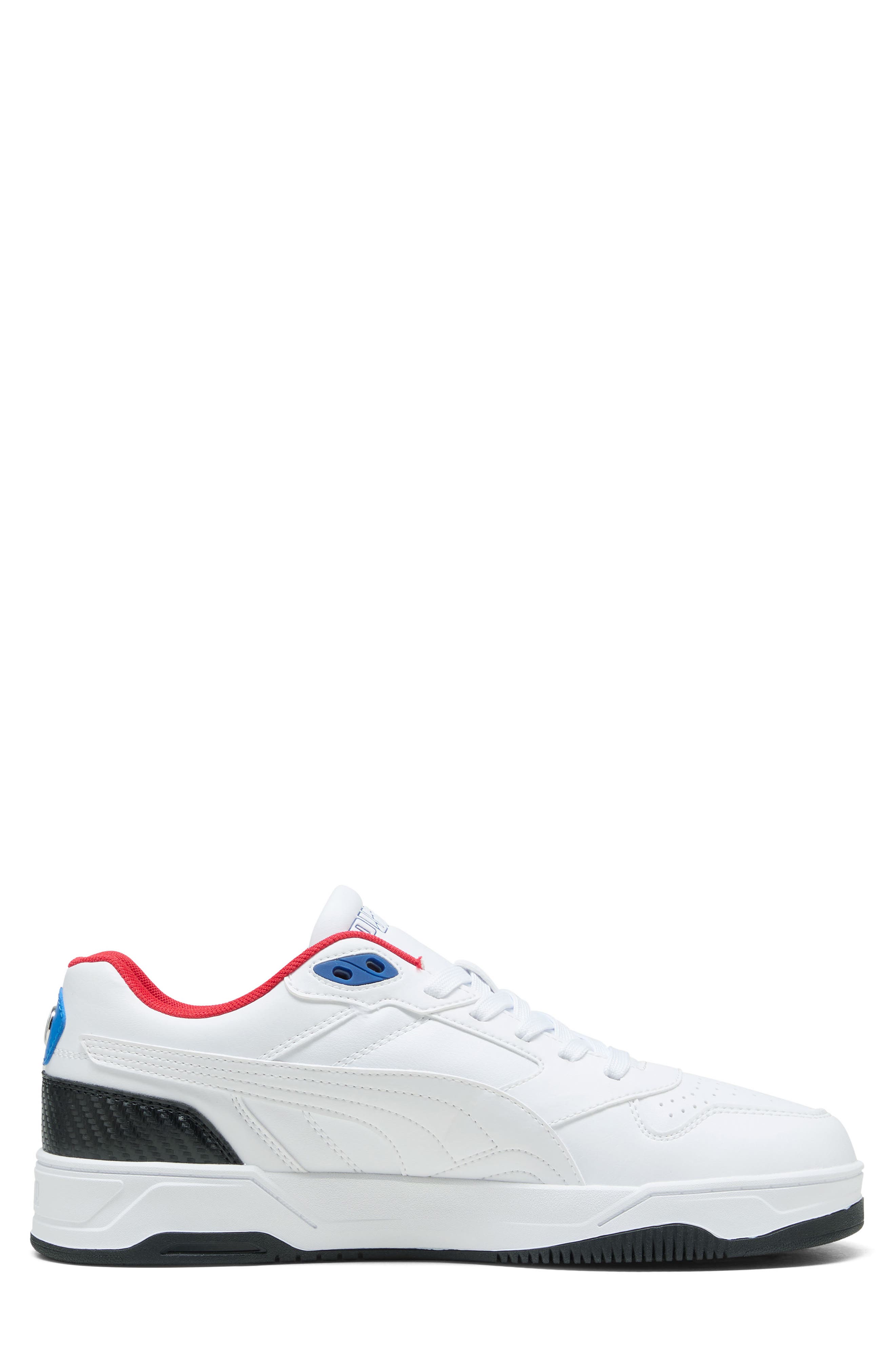 BMW M Motorsport RBD Drive Low Sneaker, Alternate, color, PUMA WHITE/ PRO BLUE/ POP RED