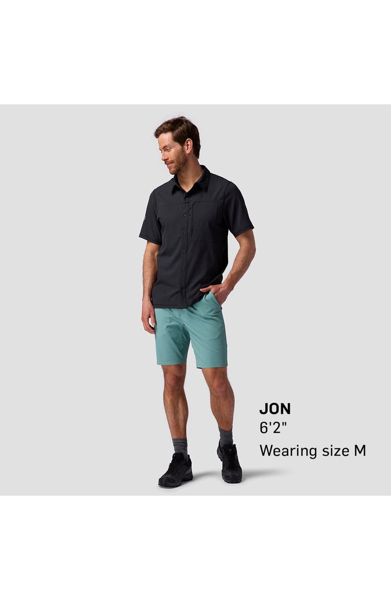 Backcountry Tahoe Woven Short-Sleeve Snap-Up Shirt - Men's, Alternate, color, Black