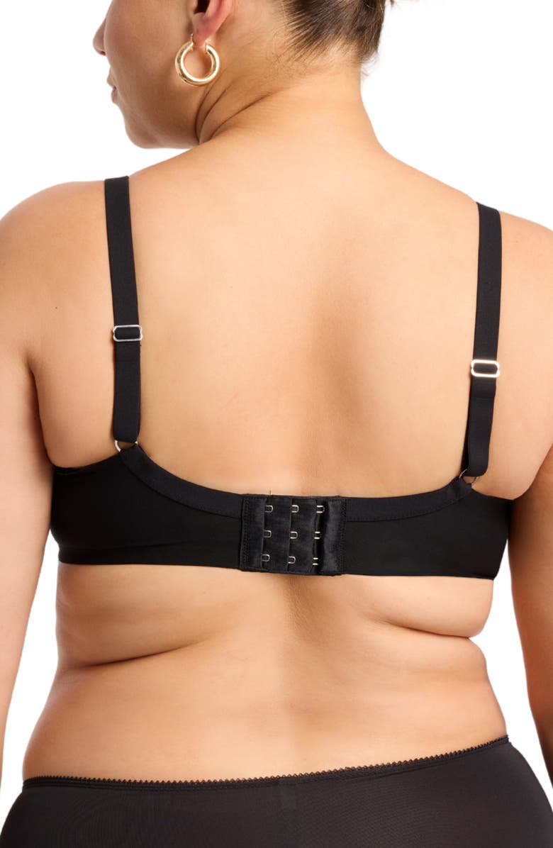 Montelle Intimates Spacer Underwire Bra, Alternate, color, Black