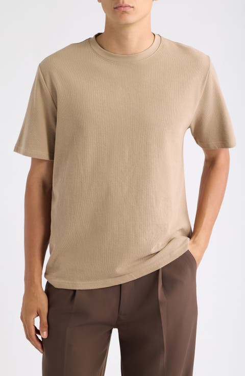 Dean Boxy Textured Organic Cotton T-Shirt