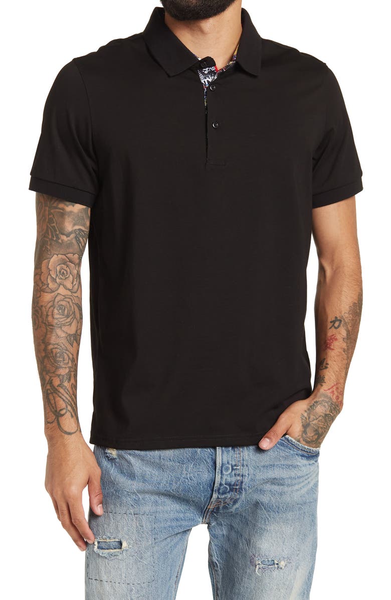 Duchamp Contrast Trim Knit Polo, Main, color,