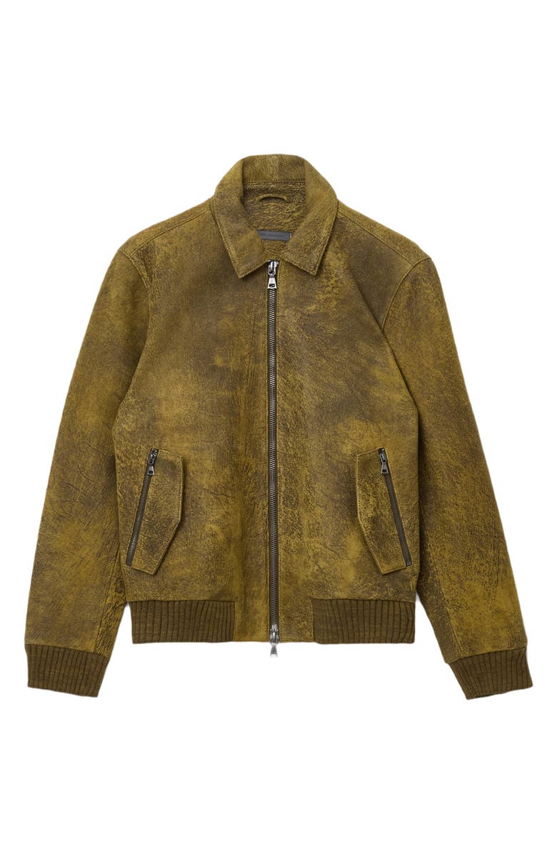 John Varvatos Oakley Leather Jacket, Alternate, color, Chamois