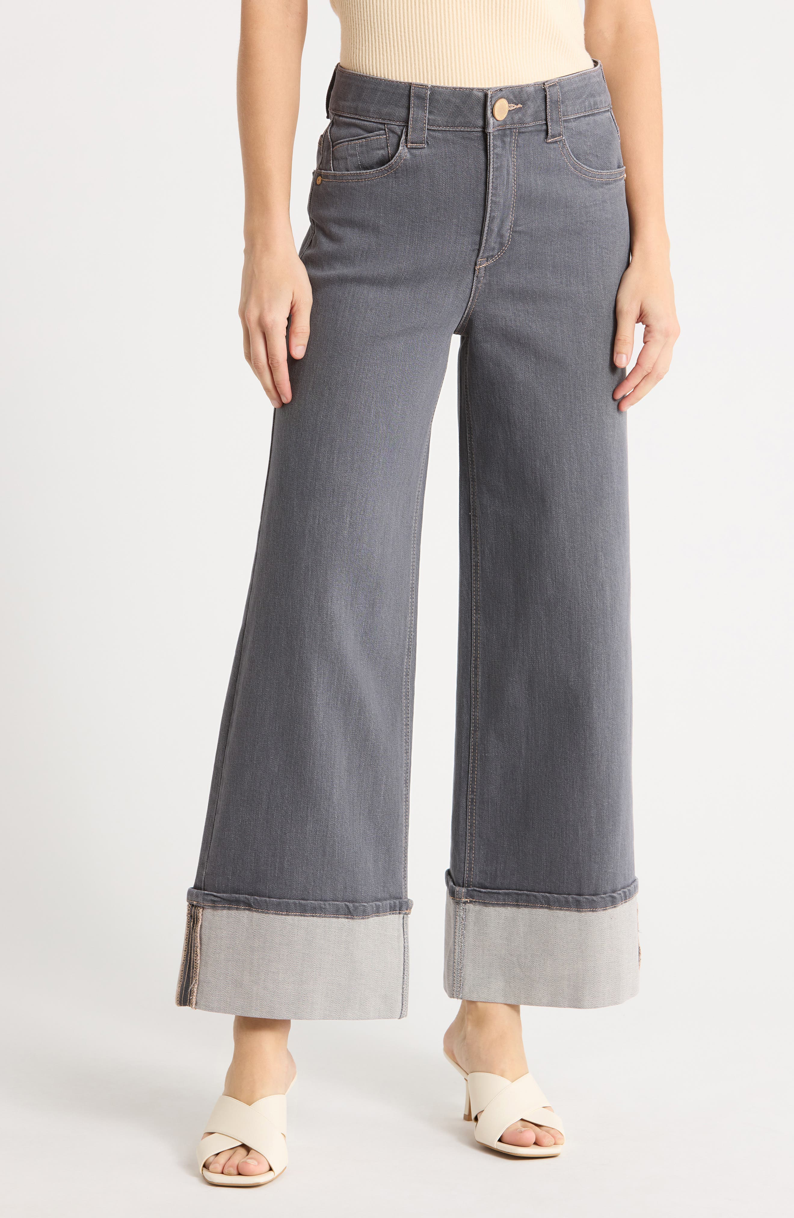Skyrise Wide Cuff Jeans