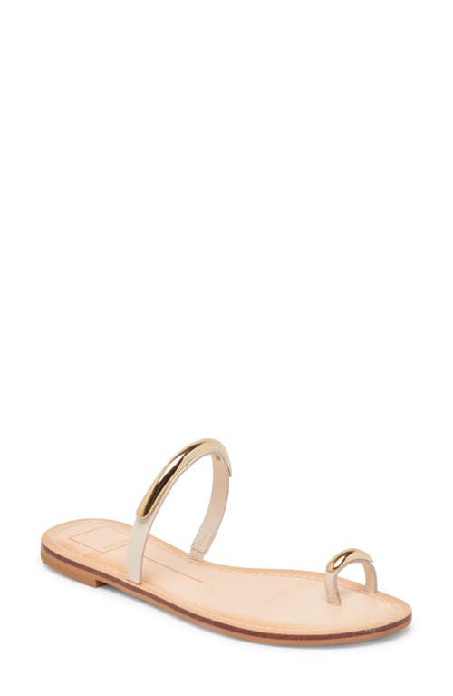Dolce Vita Wink Slide Sandal In Bone Leather