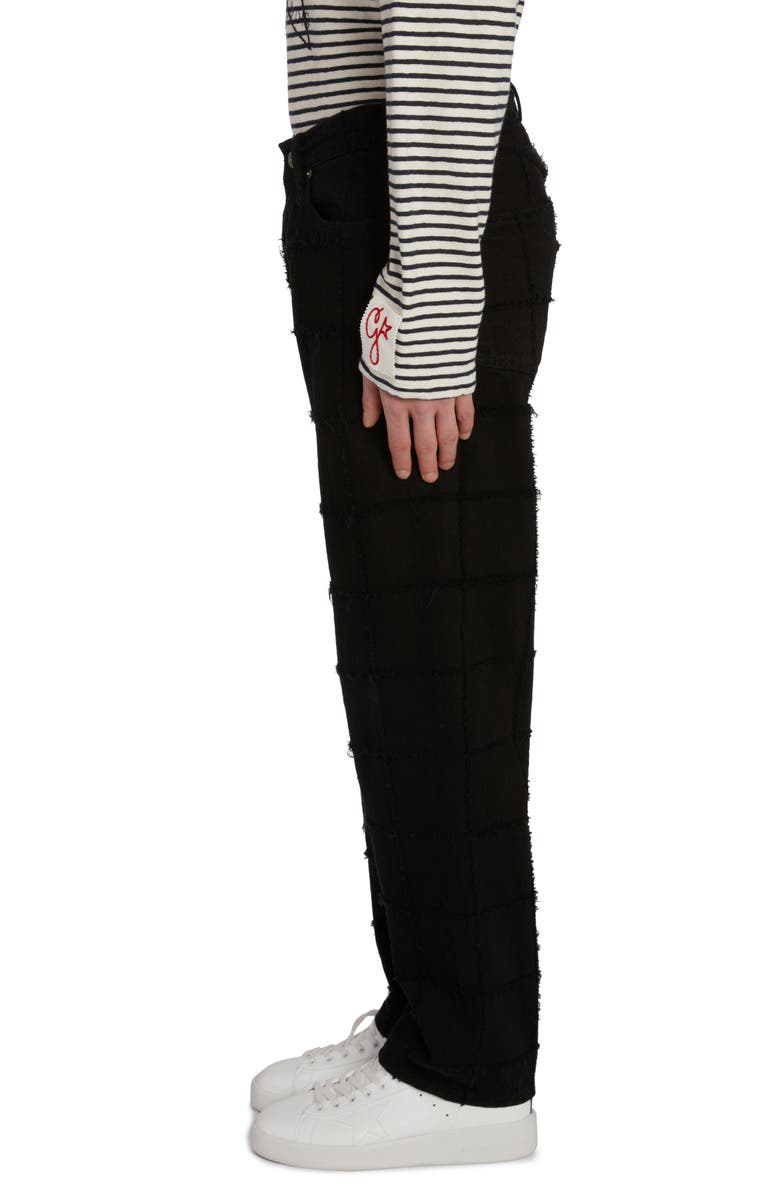 Golden Goose Journey Skate Distressed Jeans, Alternate, color, Black