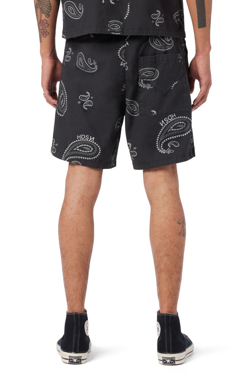 Hudson Jeans Racer Stretch Ripstop Drawstring Shorts, Alternate, color, 