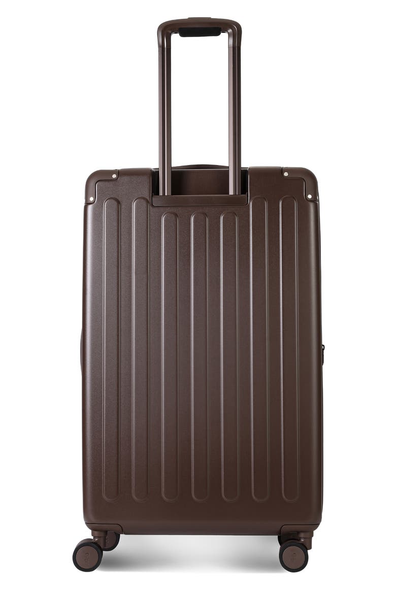 Nostos Matte Large Spinner Suitcase, Alternate, color, ESPRESSO