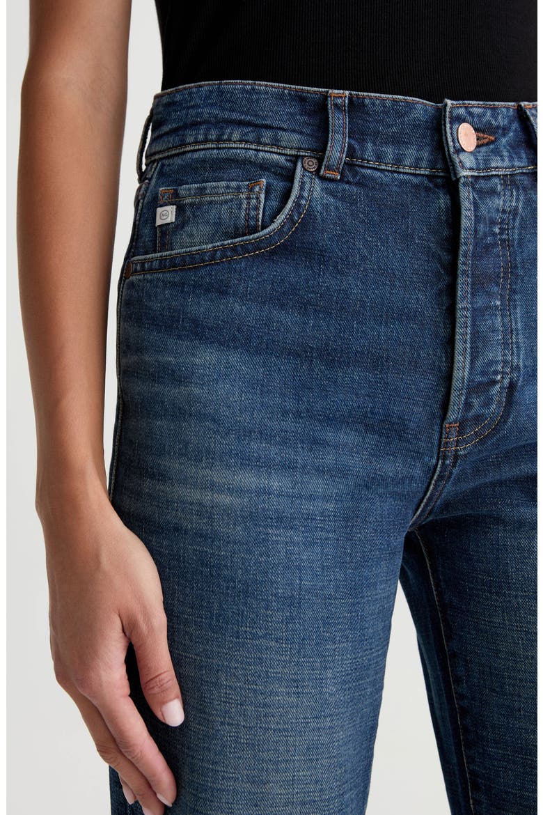 Sydney High Waist Relaxed Straight Leg Jeans, Alternate, color, INDIGO TONE