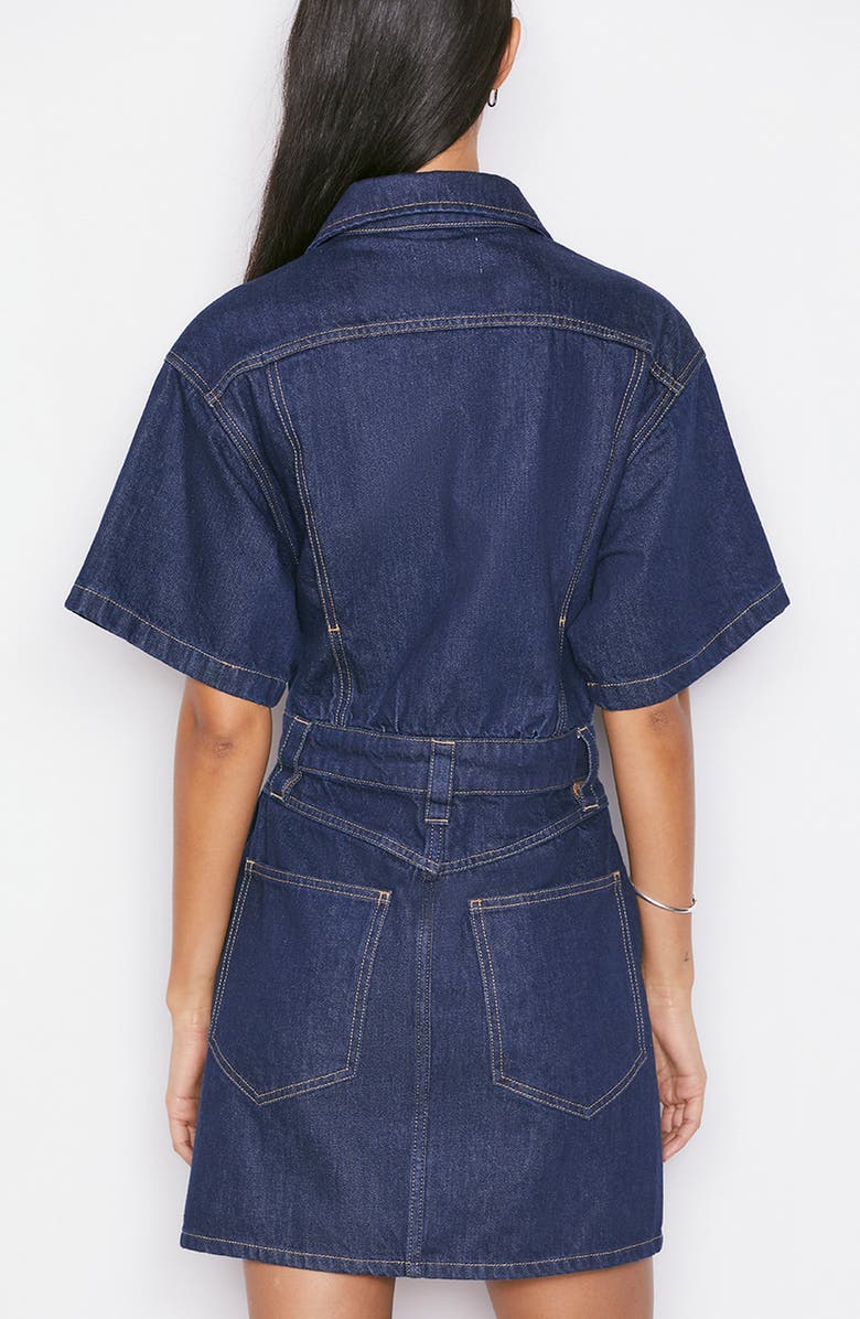 FRAME Oversize Detail Denim Dress, Alternate, color, 