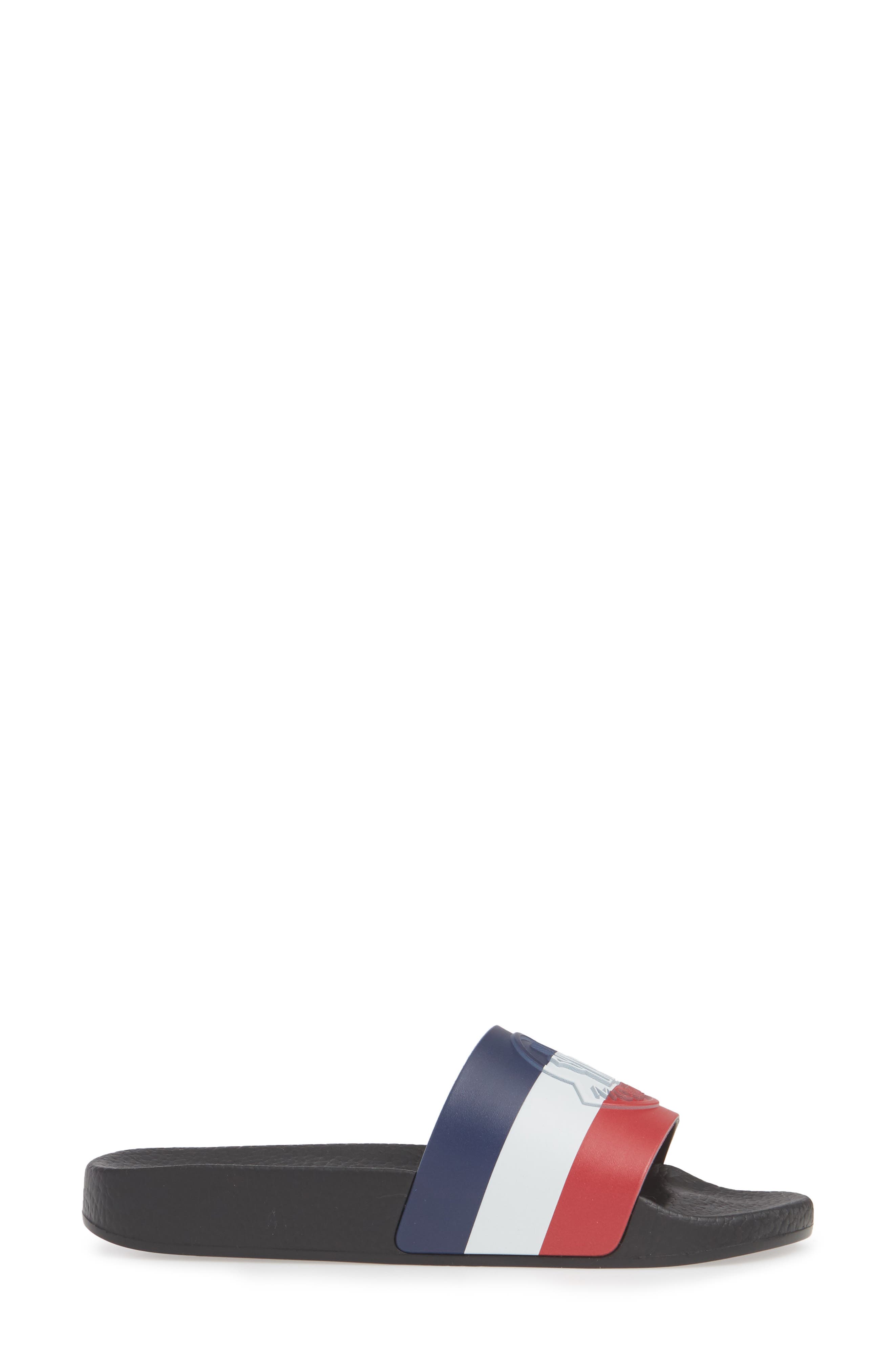 Moncler Jeanne Logo Embossed Slide Sandal, Alternate, color, 
