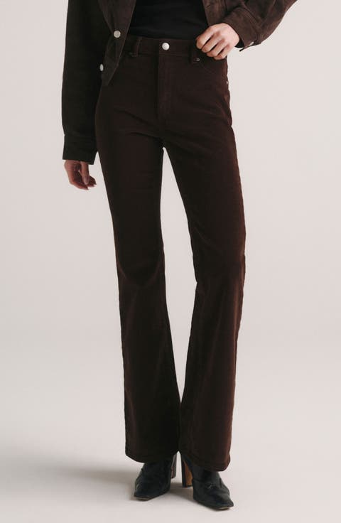 Bridget Petite High Waist Bootcut Instasculpt Corduroy Jeans