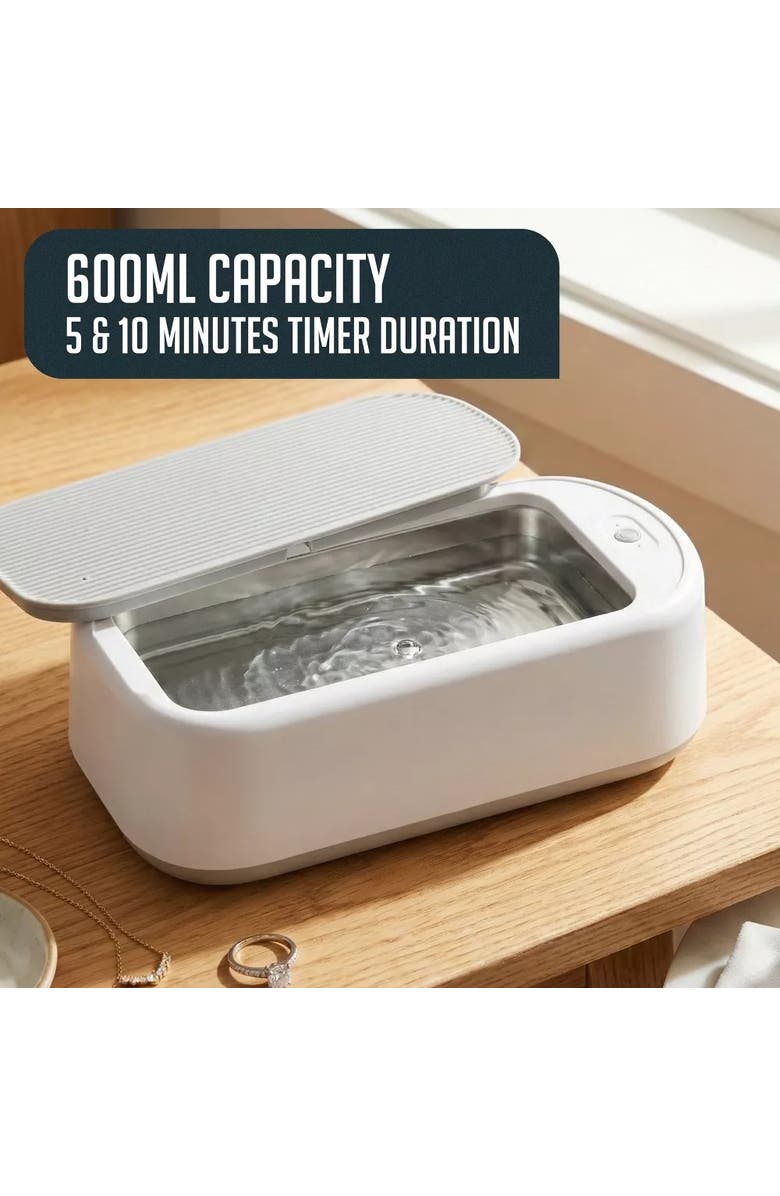 Luminuxe Compact Ultrasonic Jewelry Cleaner Deep Cleaning Machine, Alternate, color, 
