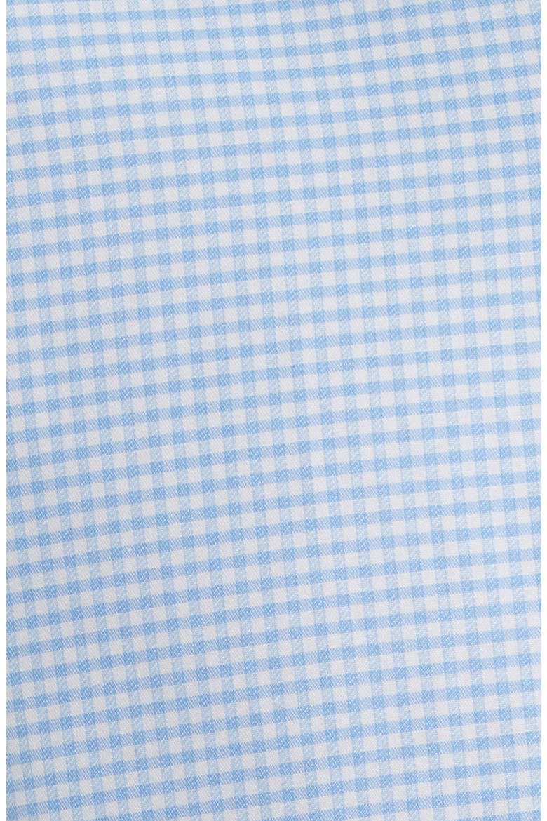 Trim Fit Grid Check Cotton Dress Shirt, Alternate, color, BLUE