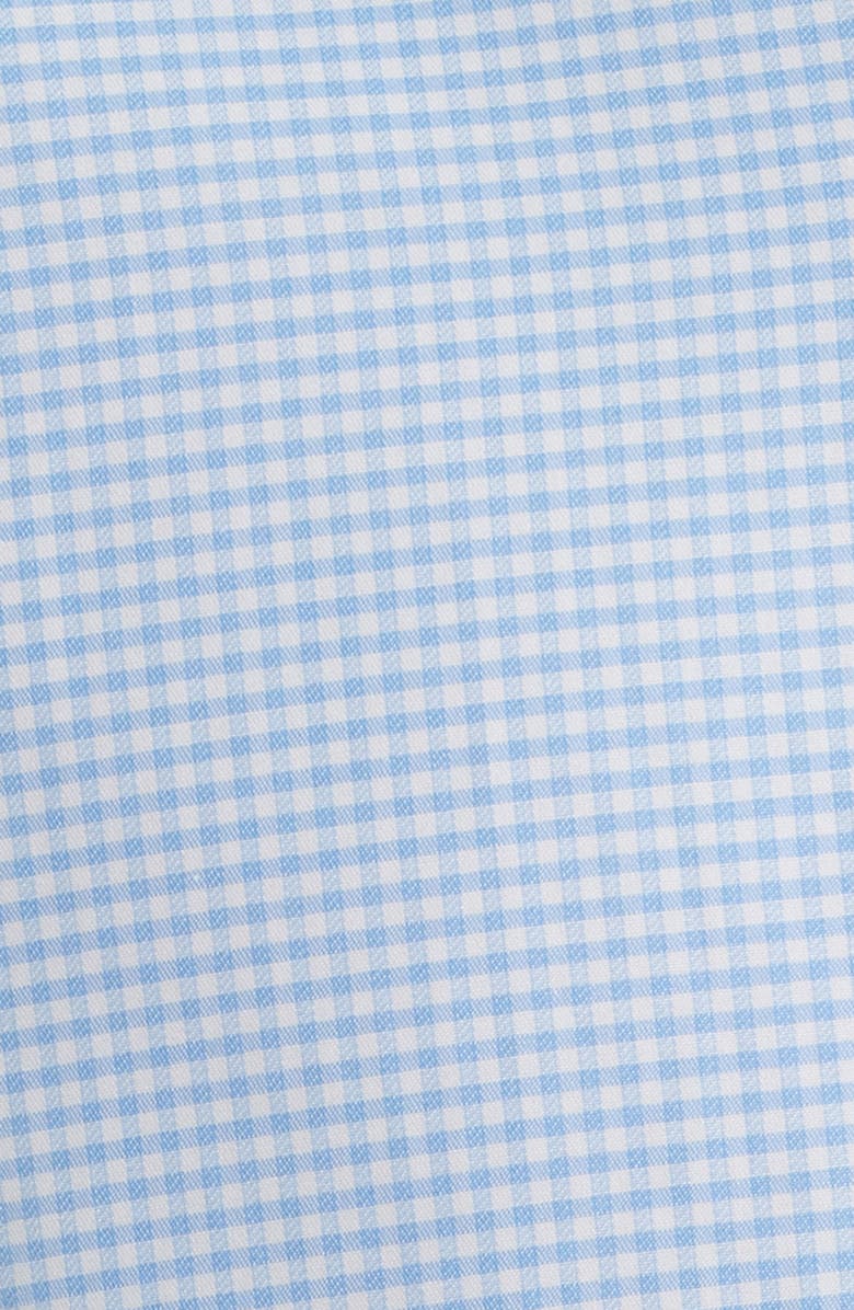 ZANETTI Grid Check Dress Shirt, Alternate, color, Light Blue/ White