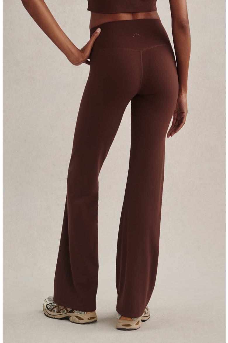 Always High Waist Flare Leggings, Alternate, color, MAHOGANY