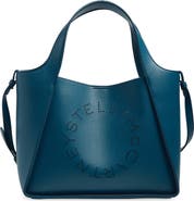 Stella McCartney Perforated Logo Grainy Faux Leather Tote