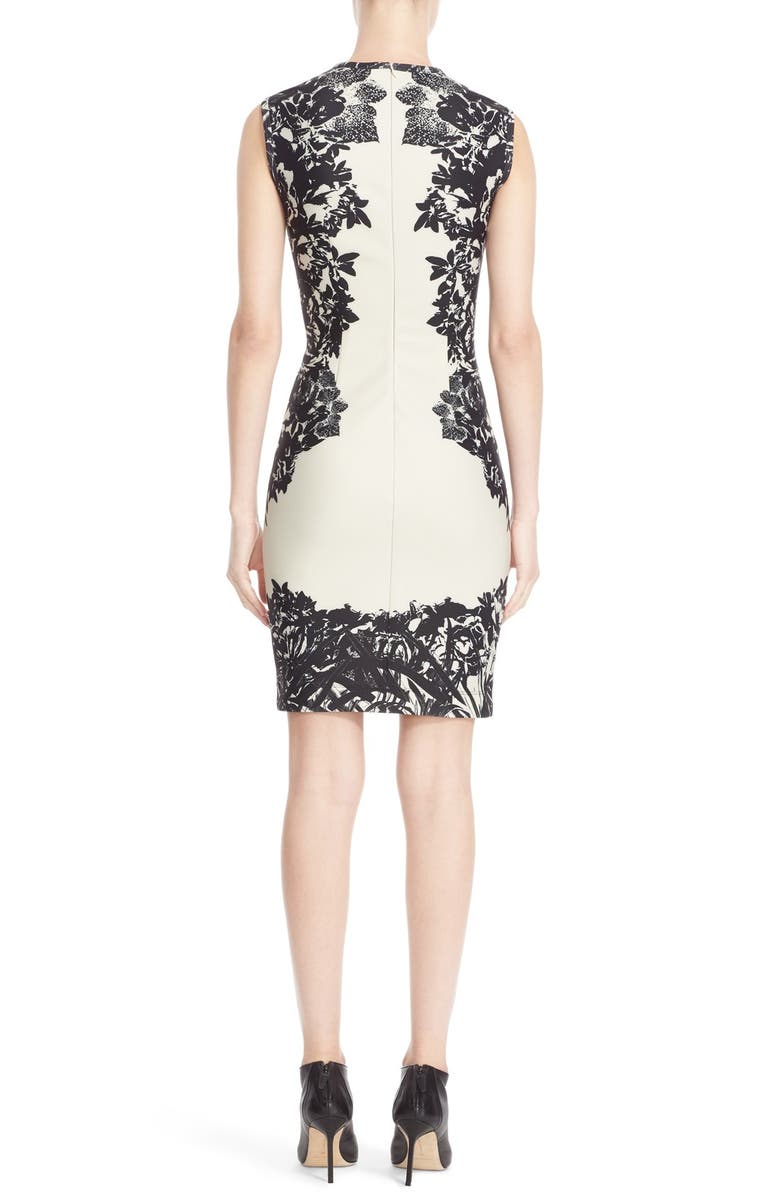 Yigal Azrouël Floral Print Scuba Sheath Dress, Alternate, color,