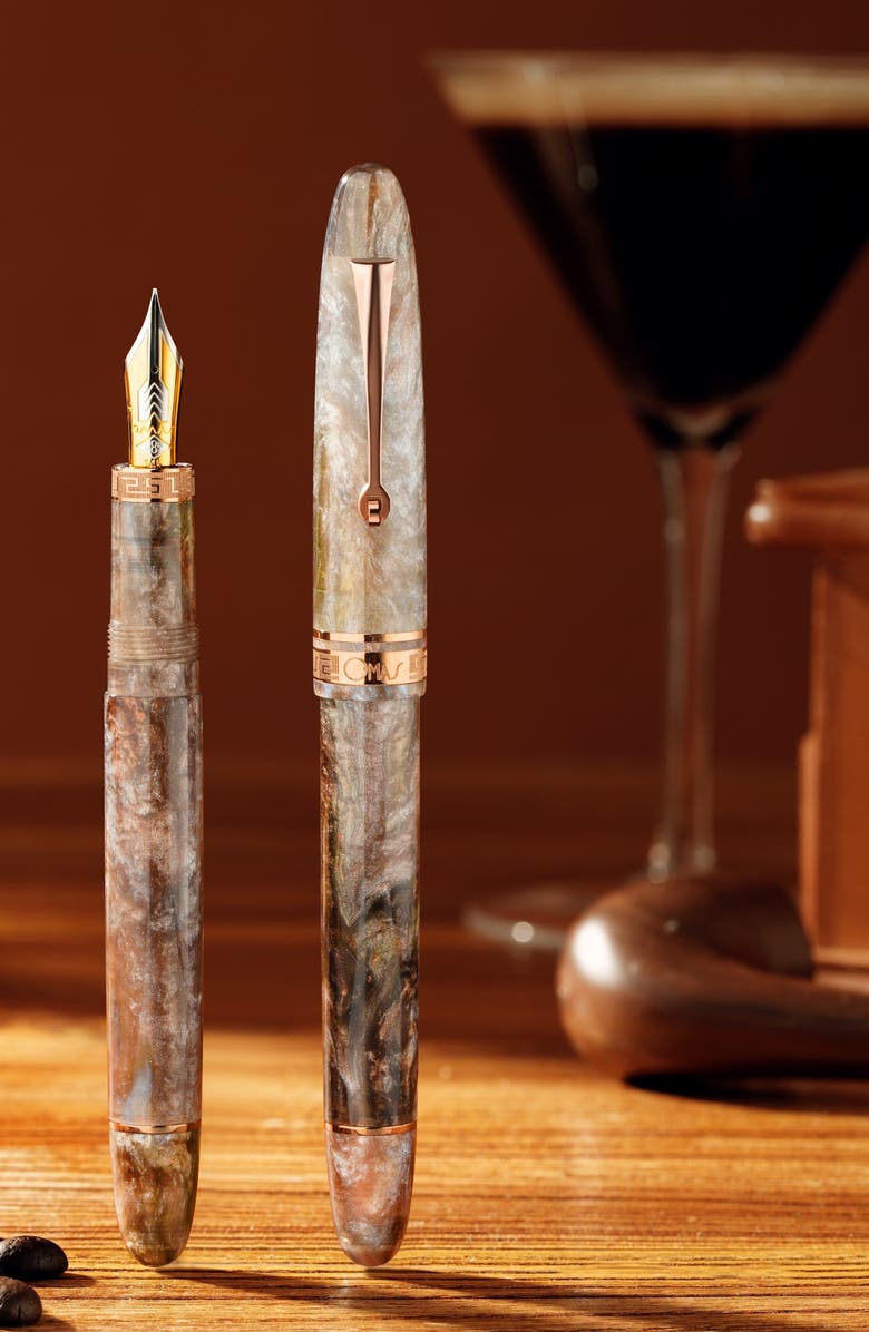 OMAS Ogiva Cocktail Series Espresso Martini Limited Edition Fountain Pen, Alternate, color, Brown Medium