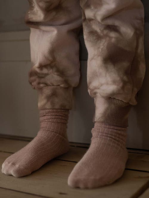 The Simple Folk The Ribbed Sock In Antique Rose