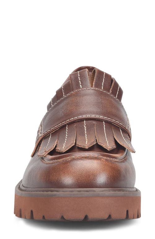 Korks Frida Kiltie Fringe Loafer In Brown