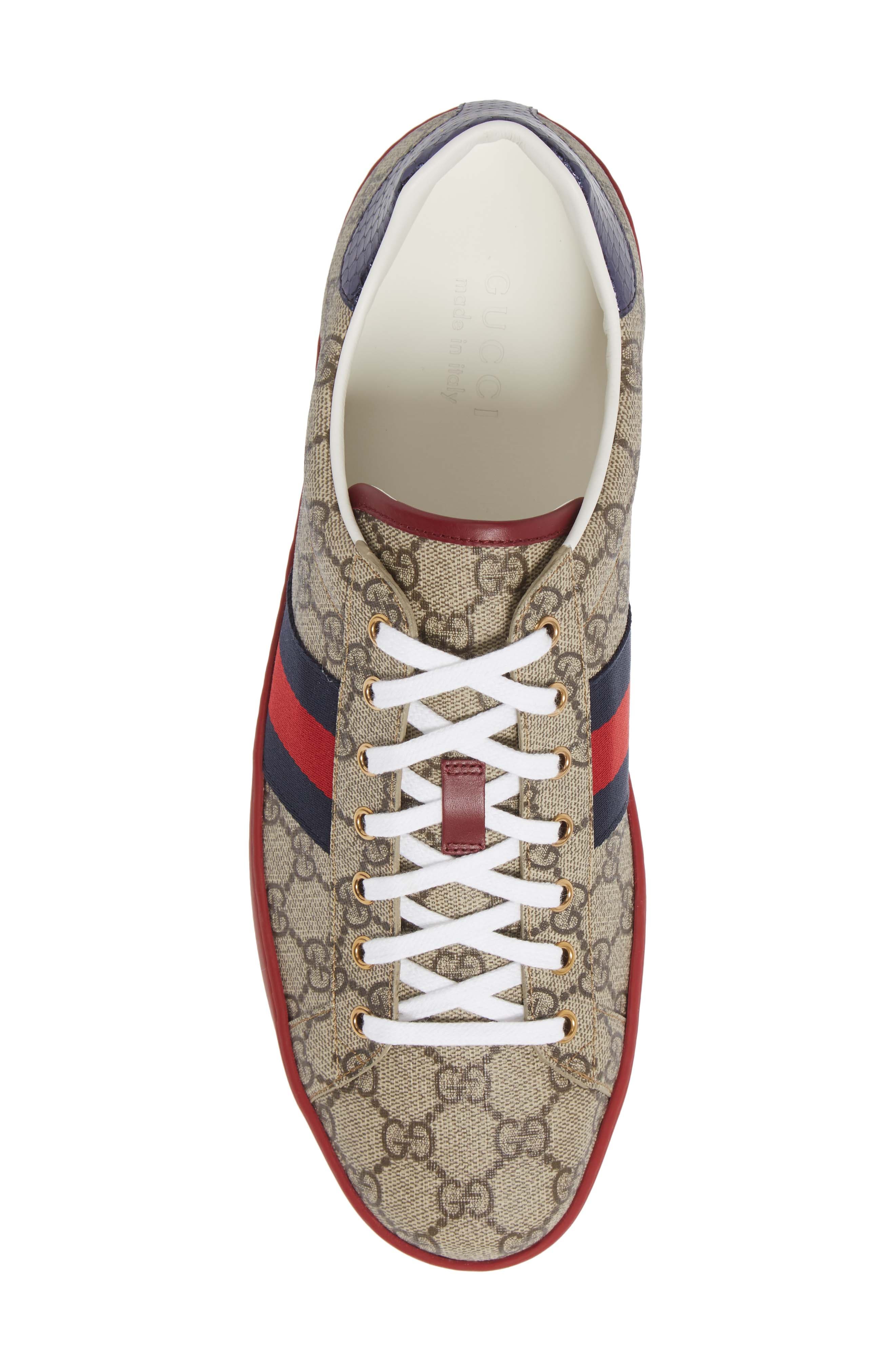 GUCCI スプリーム スニーカー New Ace GG Supreme Low Top Sneaker (Men) | Nordstrom