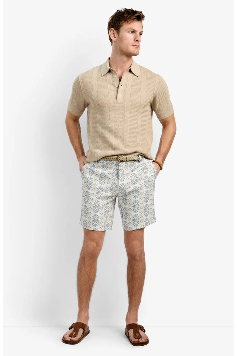 Lawrence Short, Alternate, color, Floral Stripe Jacquard