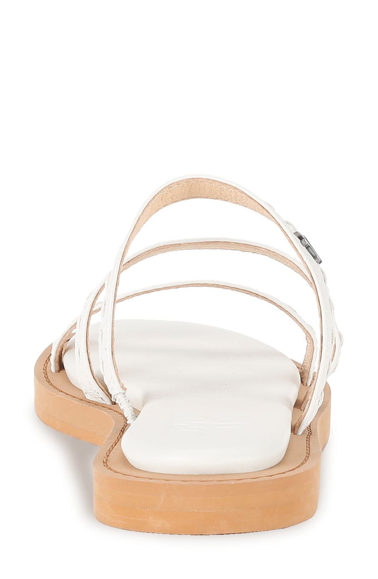Frye Faye Strappy Slide Sandal, Alternate, color, White