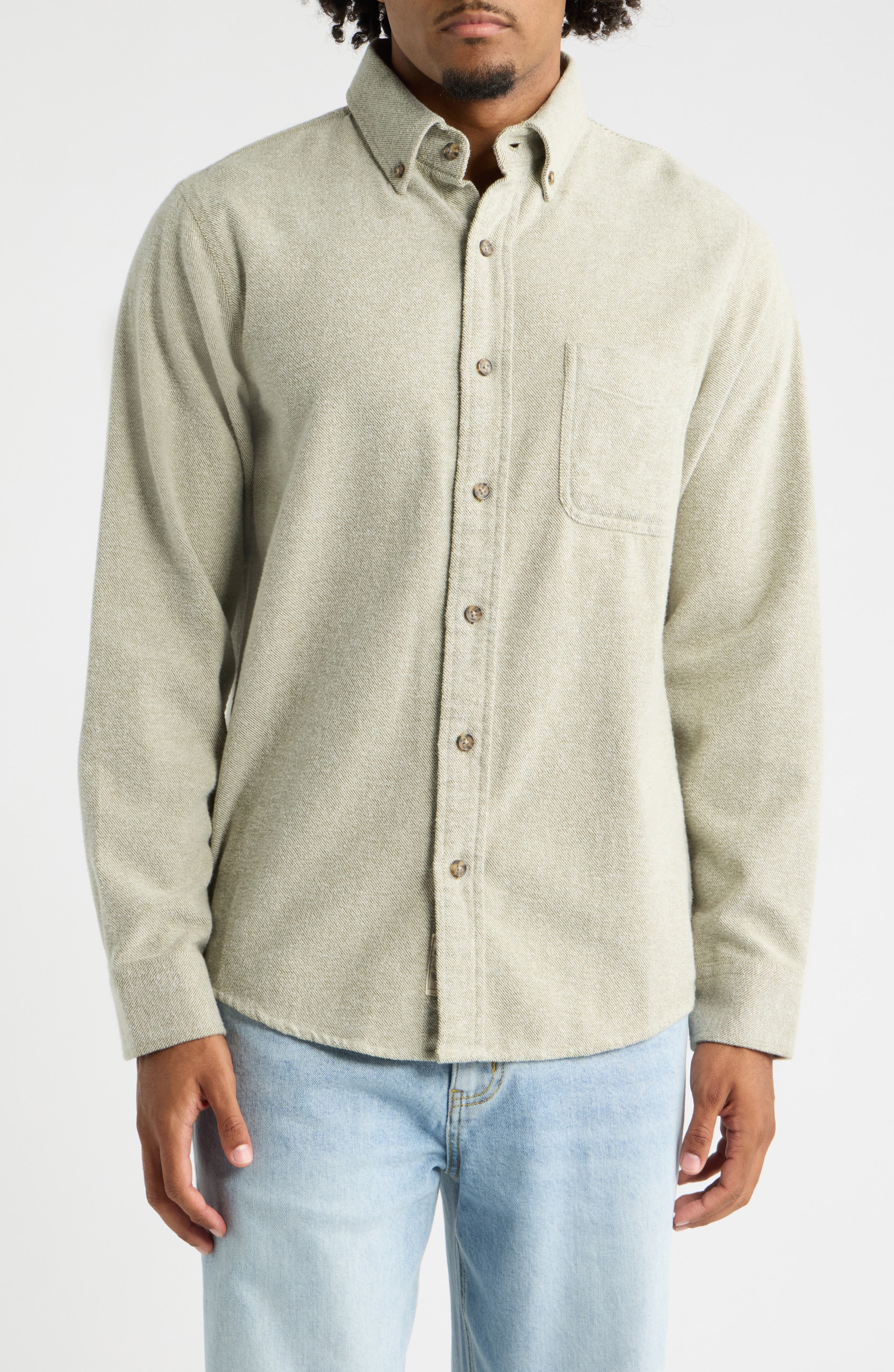 Schott NYC Brushed Twill Button-Down Shirt (Men) | Nordstrom