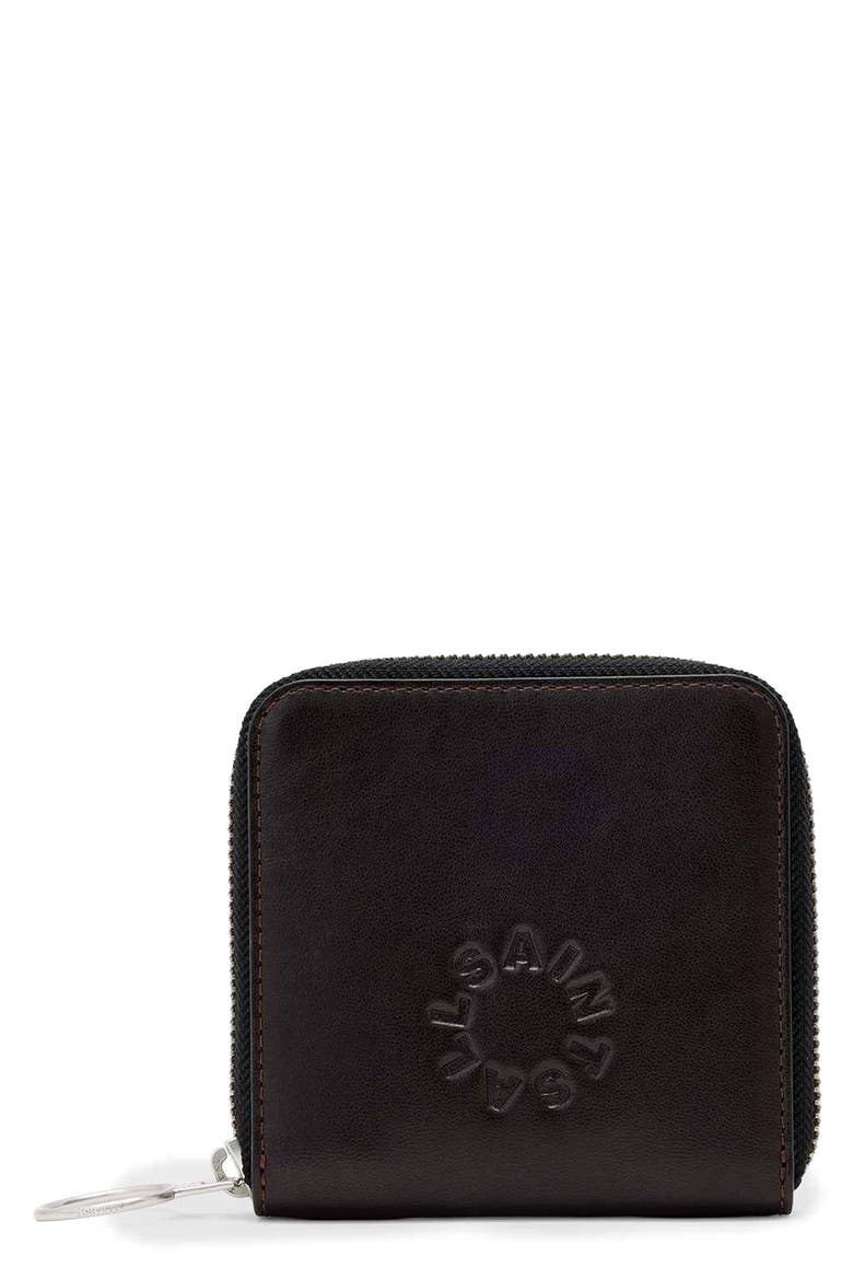 Arlo Leather Zip Wallet, Main, color, BITTER BROWN