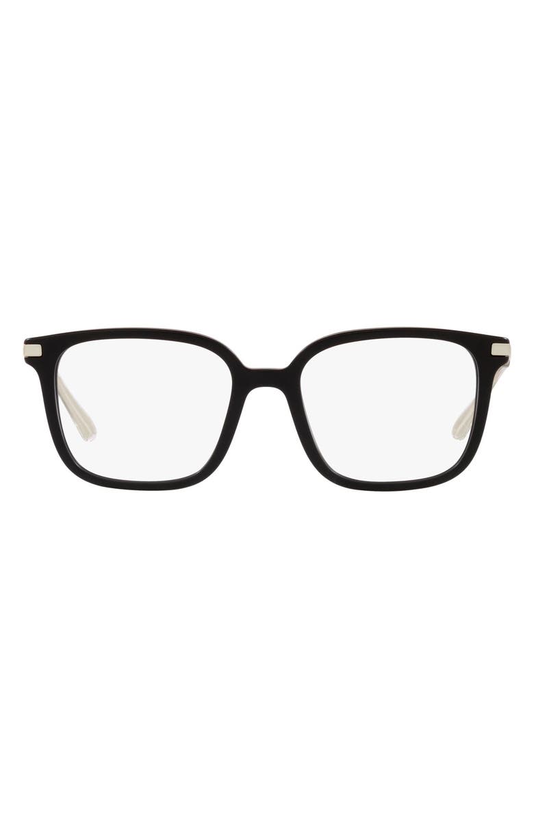 Prada 54mm Square Optical Glasses, Main, color, 