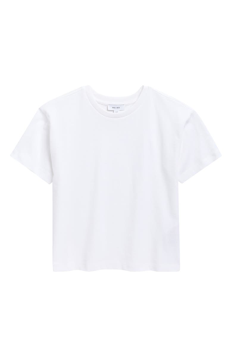 Reiss Kids' Selby Short Sleeve T-Shirt, Main, color, White