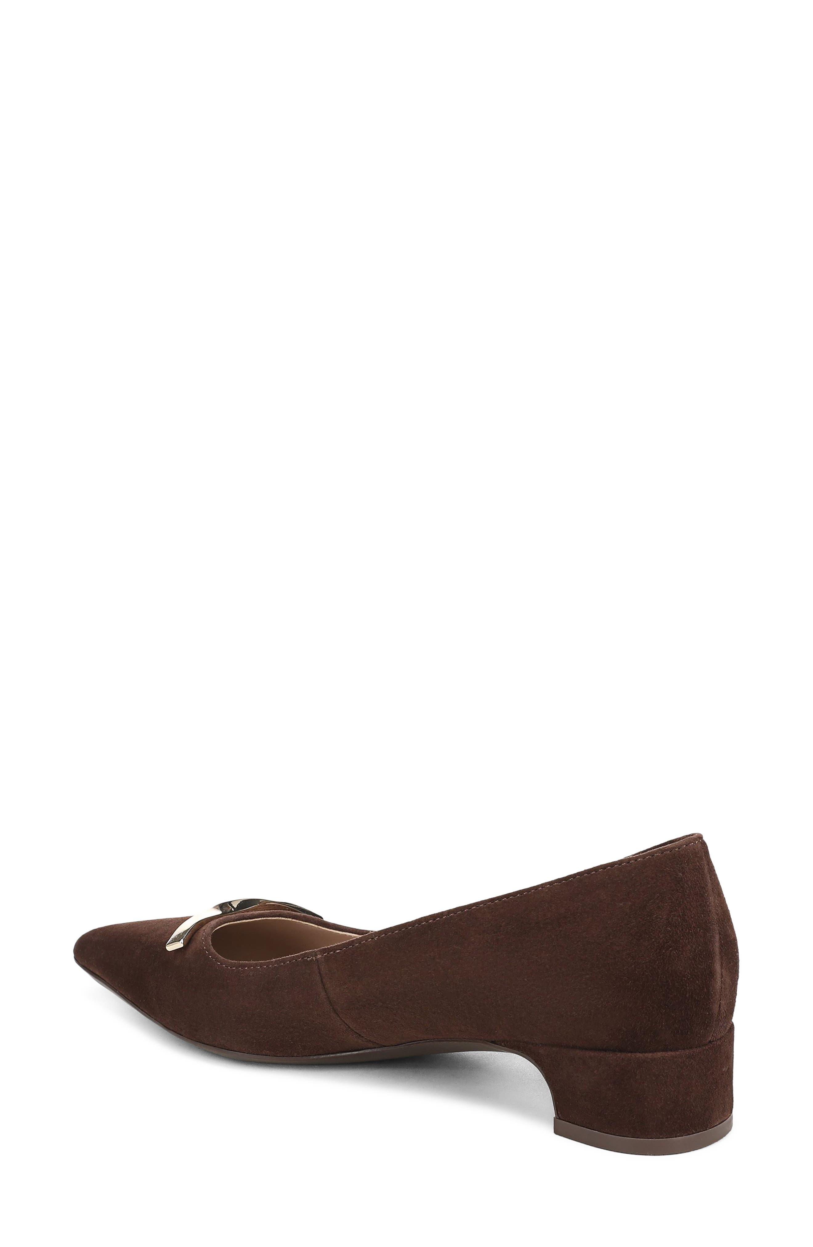 Rumi Slingback Bit Loafer Pump, Alternate, color, CHOCOLATE SUEDE