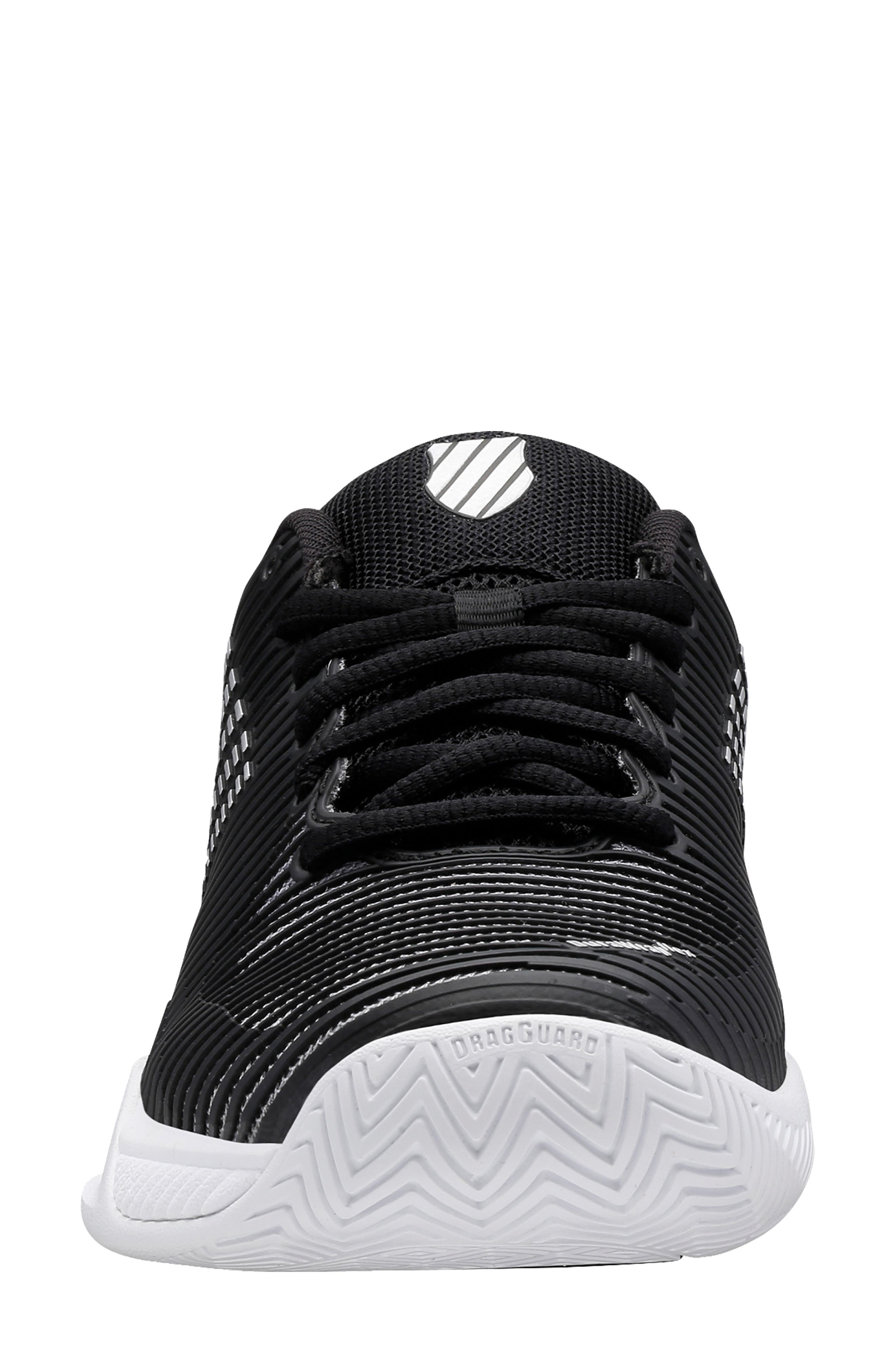 K-Swiss Hypercourt Express 2 Tennis Shoe, Alternate, color, Black/White/Silver