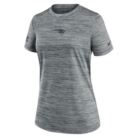 Women's Nike Gray New England Patriots Sideline Velocity Performance T-Shirt