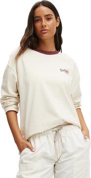 COTTON ON BODY Women's Active Long Sleeve Graphic Crew