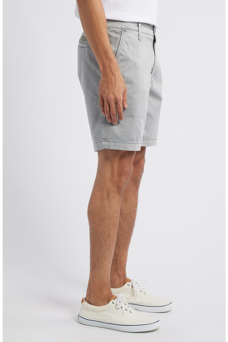 Wanderer 8.5-Inch Stretch Cotton Chino Shorts, Alternate, color, SULFUR SILVER PHANTOM
