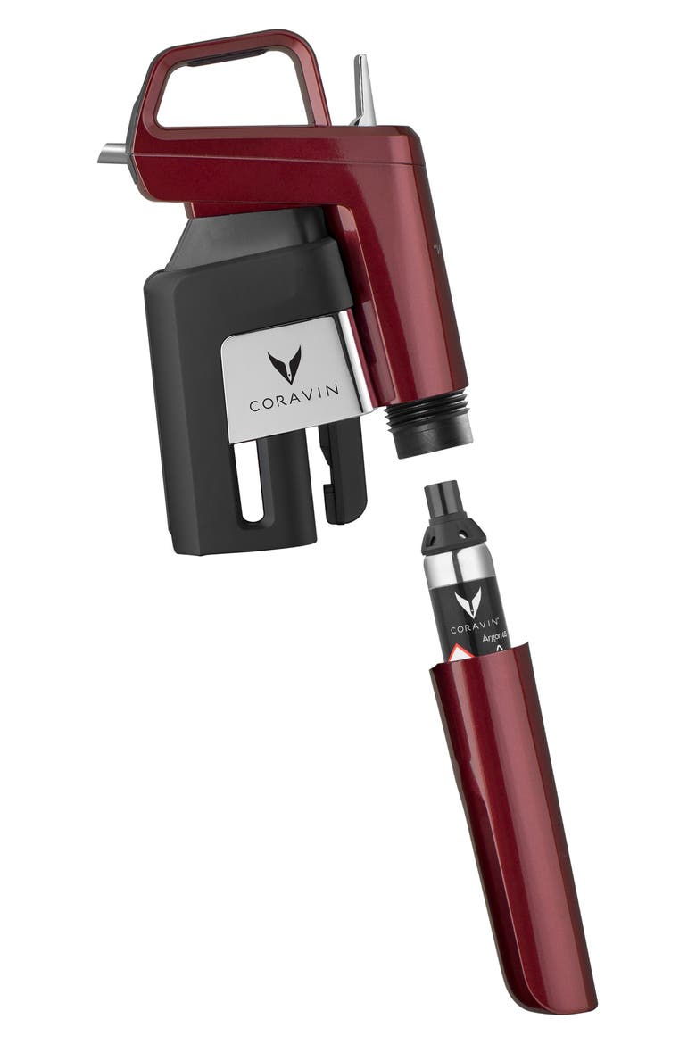Timeless Six Plus Wine Preservation System, Alternate, color, BURGUNDY