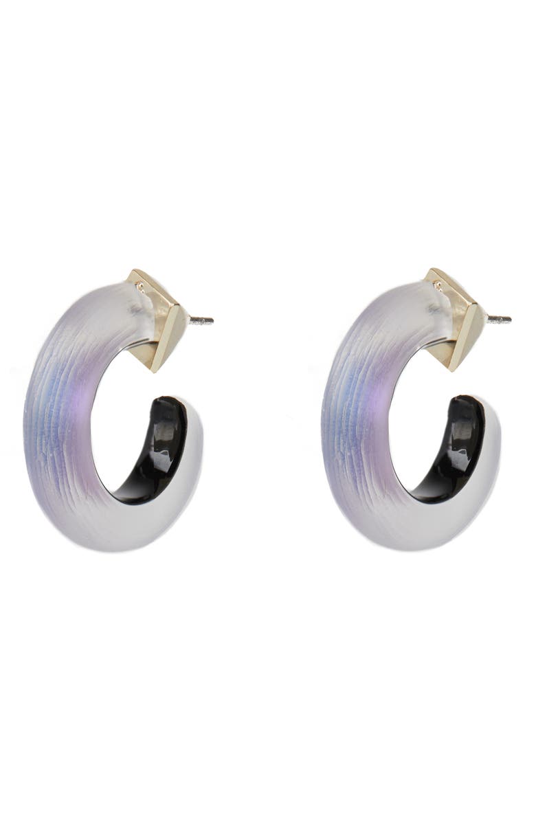 Alexis Bittar Small Thin Hoop Earrings, Main, color, 