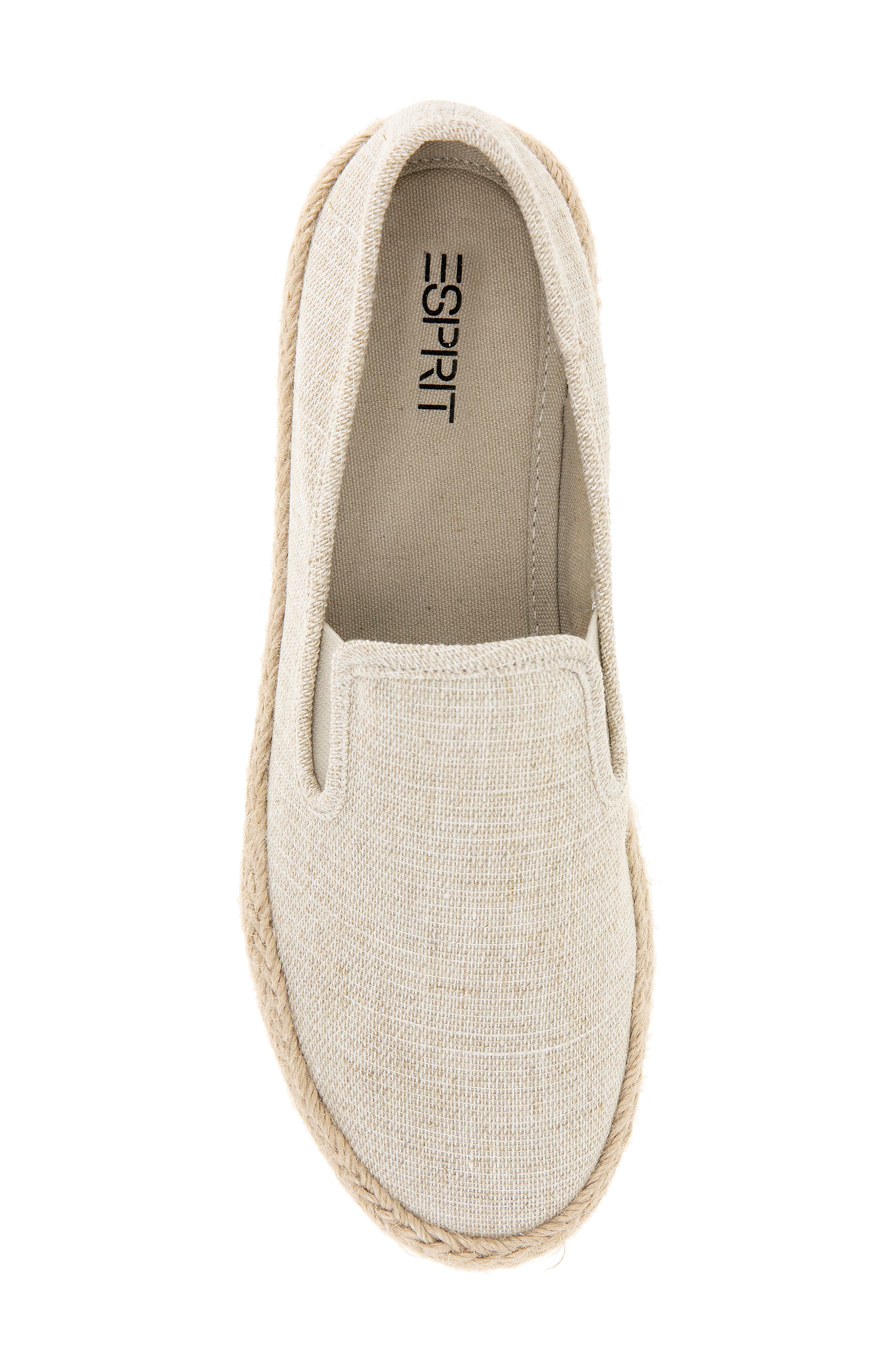 Esprit Nadine Espadrille Sneaker, Alternate, color, Natural Linen