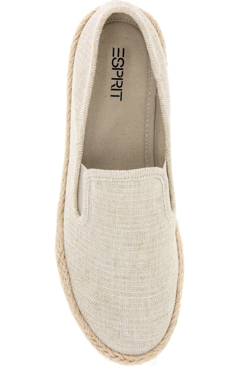 Esprit Nadine Espadrille Sneaker, Alternate, color, Natural Linen