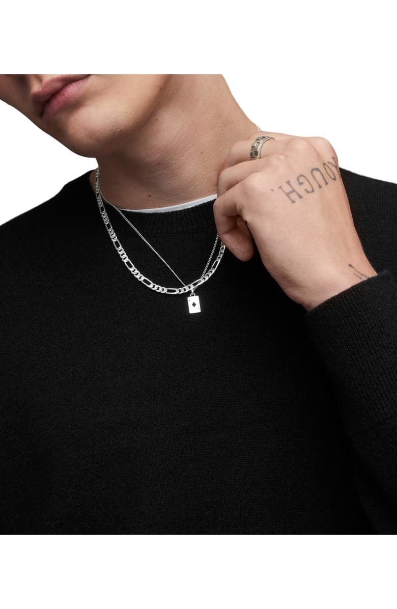 AllSaints Dalton Cashmere & Wool Crewneck Sweater, Alternate, color,