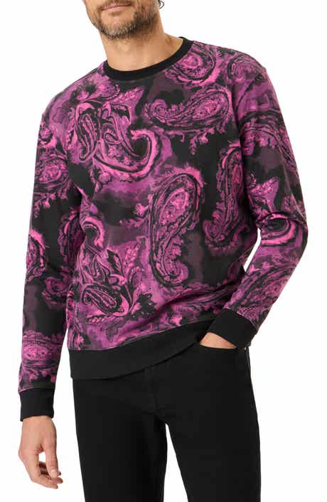 Paisley Crewneck Long Sleeve T-Shirt