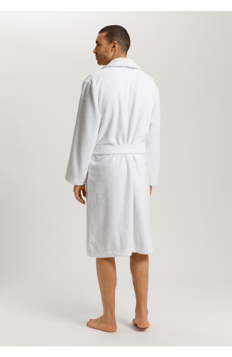 Hanro Robe Selection Plush Cotton Terry Velour Robe, Alternate, color, White