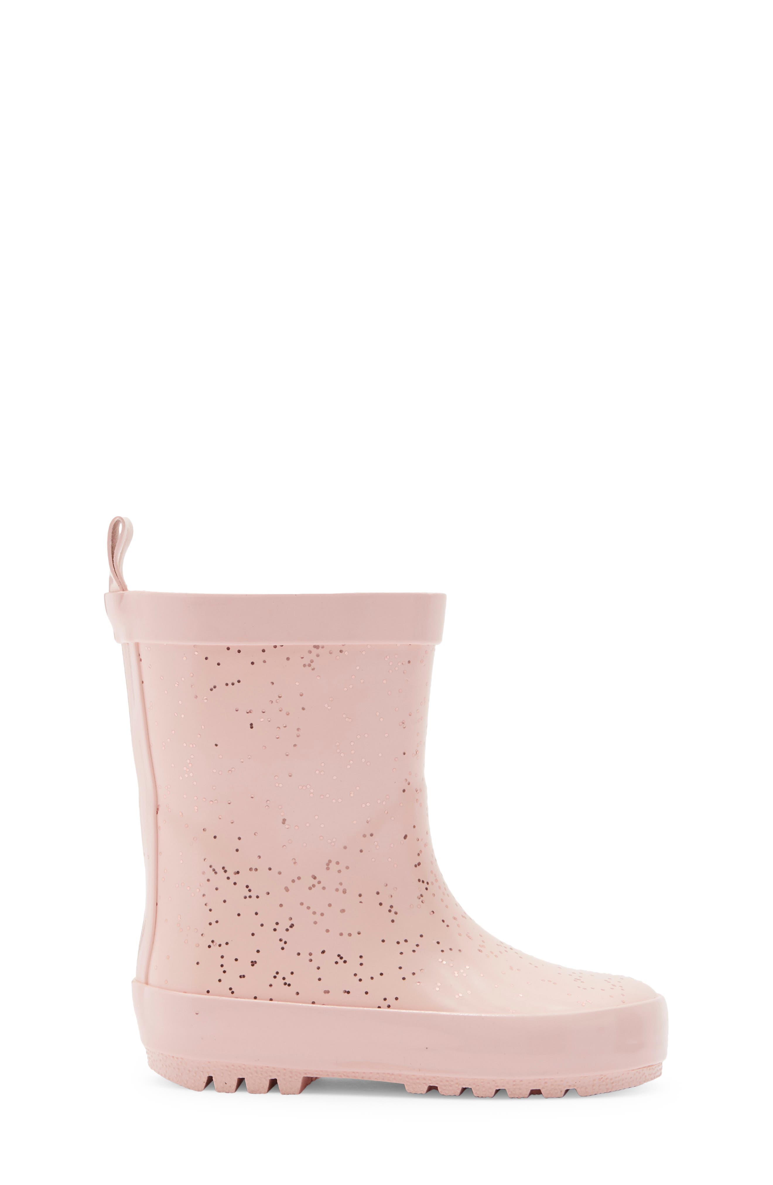 Kids' Audra Glitter Rainboot, Alternate, color, PINK GLITTER