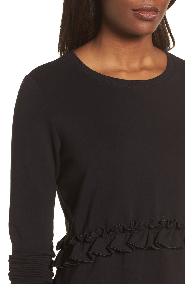 Halogen<sup>®</sup> Ruffle Sweatshirt, Alternate, color, 