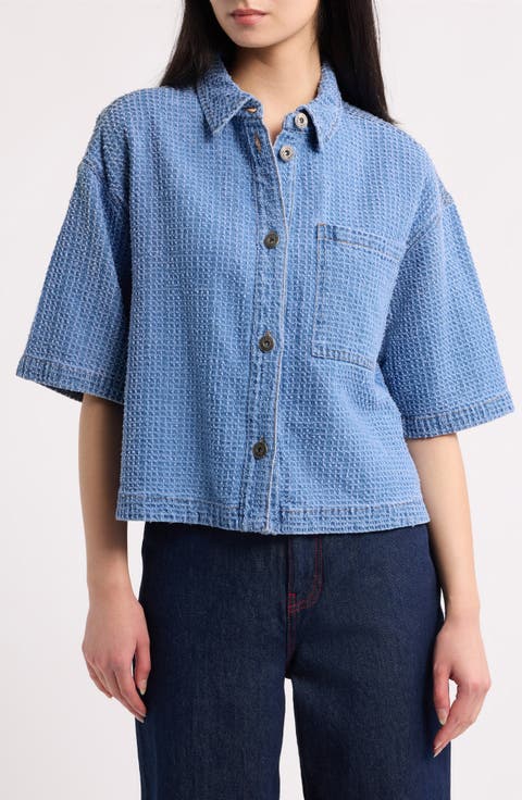 Isalia Broken Denim Shirt